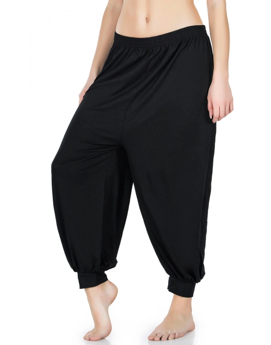 Derya Kurşun Siyah Manşetli Şalvar 0527-SYH