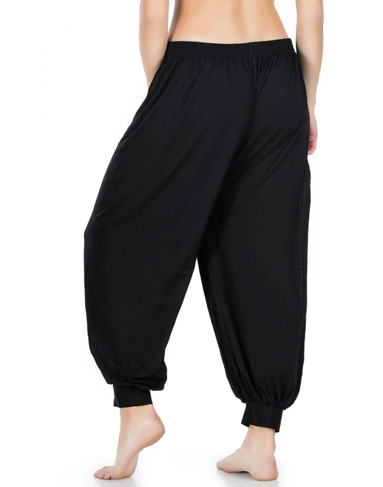 Derya Kurşun Siyah Manşetli Şalvar 0527-SYH