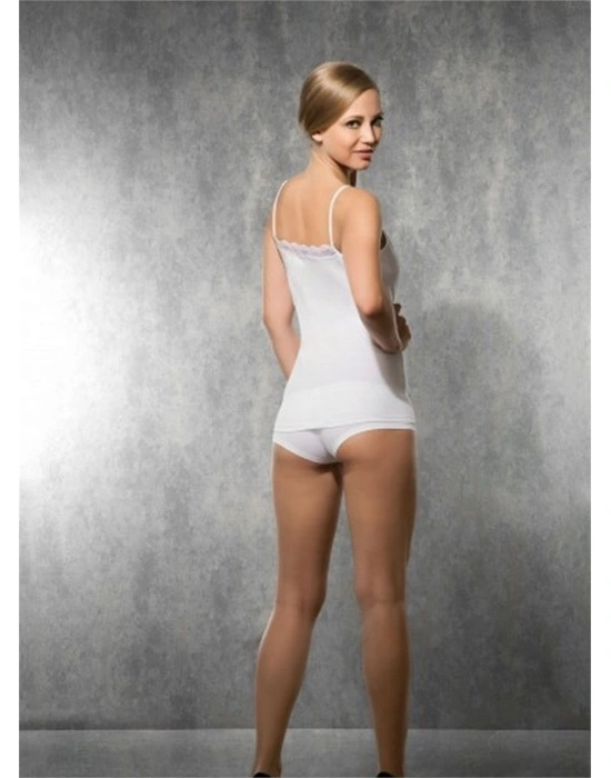 Doreanse  V Yakası İşlemeli Askılı Atlet 9310