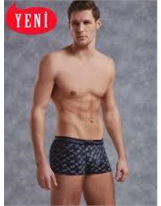 Doreanse Yansımalar Desenli Likralı Model Erkek Boxer 1813