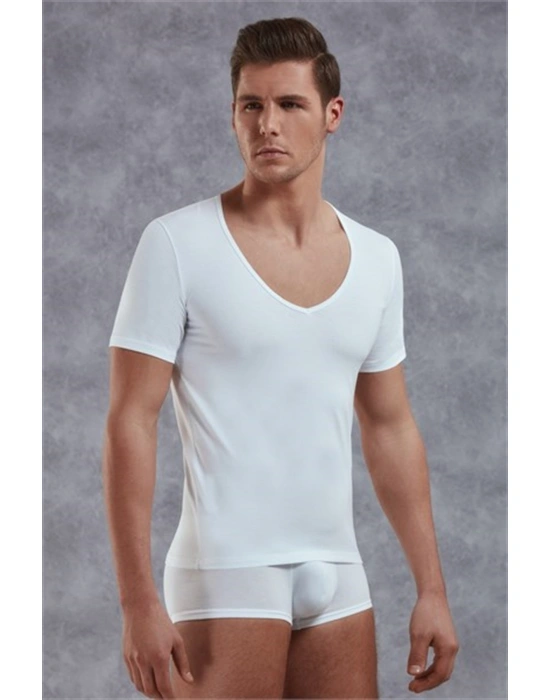 Doreanse  Yırtık Yaka Erkek T-Shirt 2820