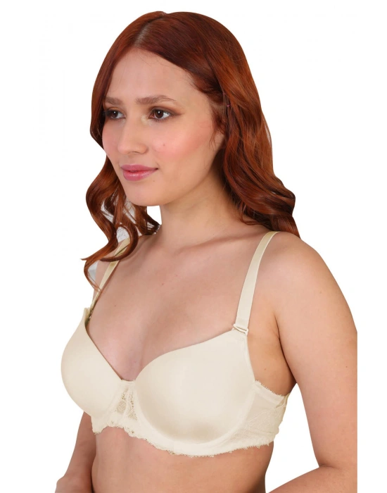 EKRU MI 189B Pedli Dantelli Balenli Sütyen