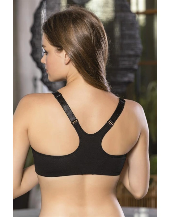 FERMUARLI PAMUKLU SPORCU SÜTYENİ SİYAH (MGP1061)