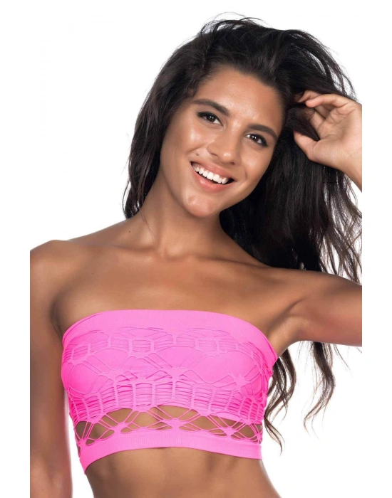 FUŞYA MI Emay 4050 Double Örgü Toparlayıcı Straplez Büstiyer