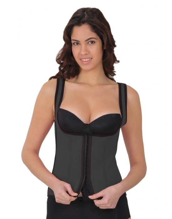 GRİ MI 9173 Agraflı Göğsü Açık Atlet Korse