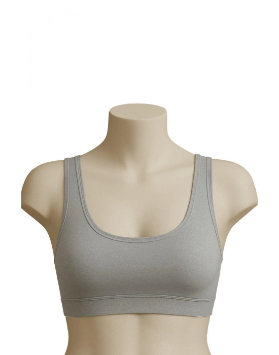 GRİ MI Emay 1816 6'Lı Pedli Kalın Askılı Alıştırma Sütyeni