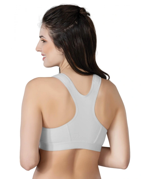 GRİ MI Emay 184 B Önden Fermuarlı Sporcu Penye Sütyen