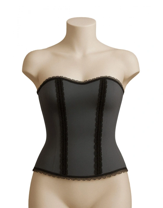 GRİ MI Emay 9155 F Fırfırlı Terletici Büstiyer