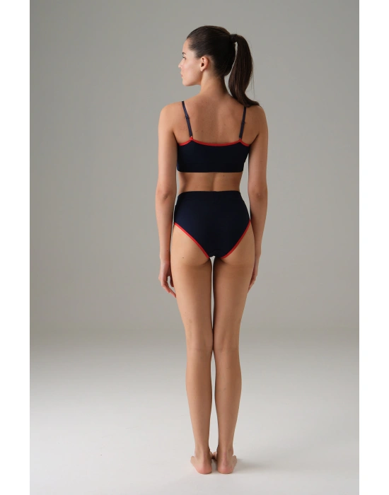 Kadın Lacivert Askılı Sporcu Sütyen 5551