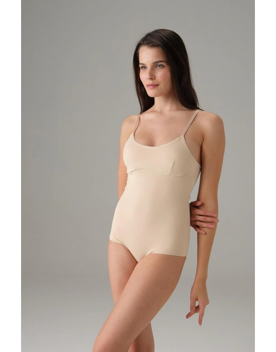 Kadın Ten Dikişsiz İnce Askılı İnvizible Body 12123