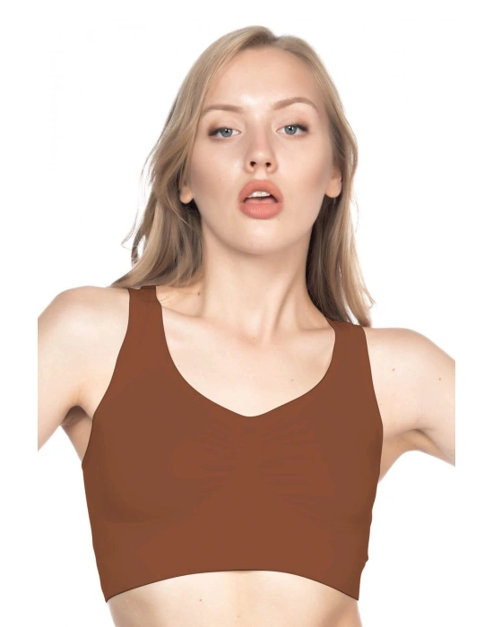 KAHVE MI Emay 4001 Soft Sporcu Büstiyer