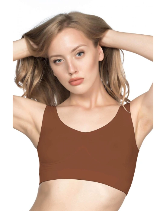 KAHVE MI Emay 4005 Soft Kalın Askı Büstiyer