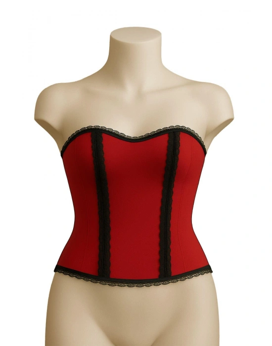 KIRMIZI MI Emay 9155 F Fırfırlı Terletici Büstiyer