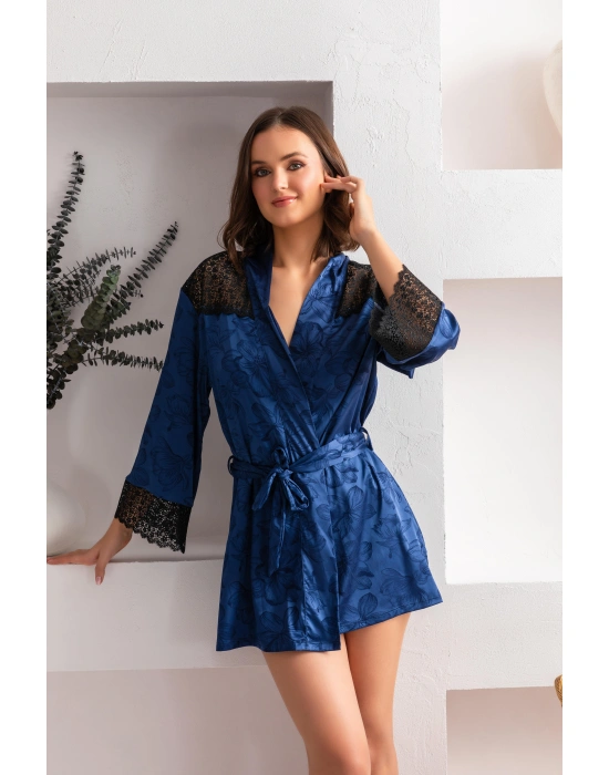 KUŞAKLI MİNİ BOY SABAHLIK LACİVERT (MGP12116)