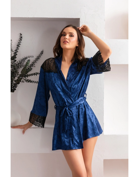 KUŞAKLI MİNİ BOY SABAHLIK LACİVERT (MGP12116)