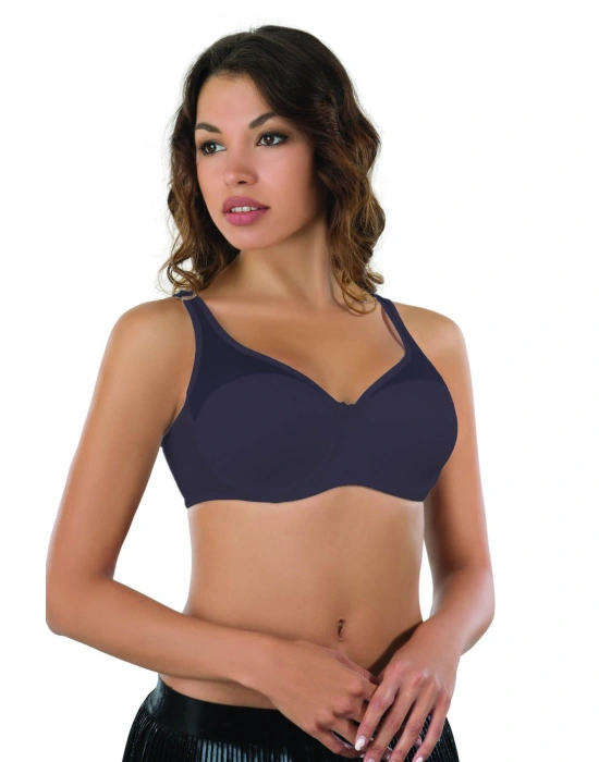 LACİVERT  MI Emay 167B Pedli Tül Toparlayıcı Sütyen