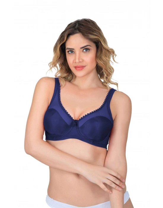 LACİVERT  MI Emay 169 B Basic Balenli Toparlayıcı Sütyen