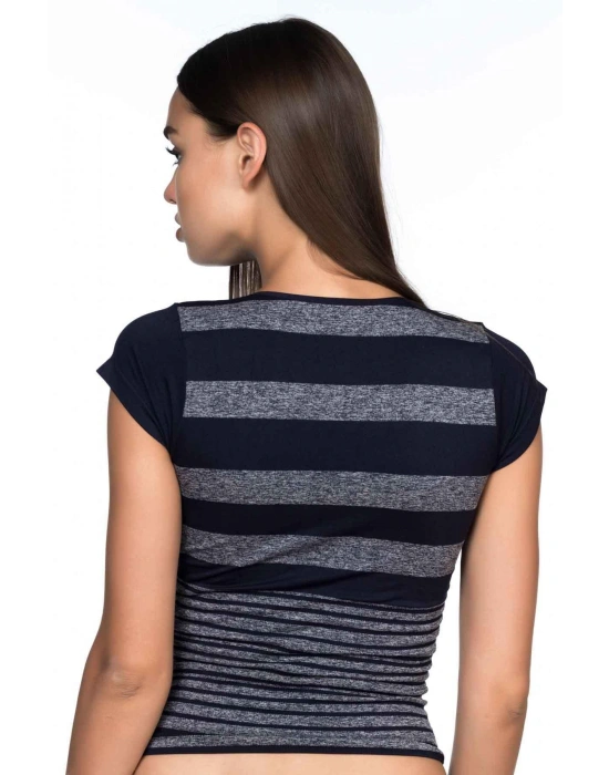 LACİVERT MI Emay 5026 Soft Seamless T Shirt