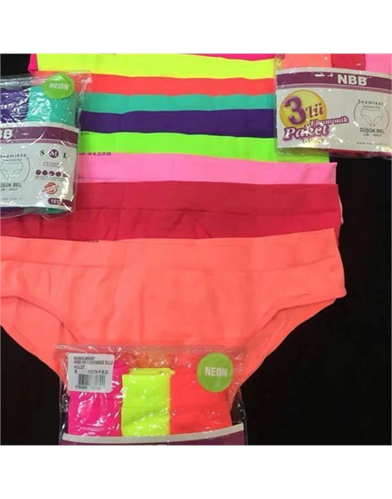 Nbb 1913 Düşük Bel Üçlü Paket Dikişsiz