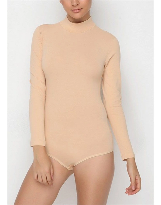 Nbb 2960 Uzun Kollu Boğazlı Çıtçıtlı Body