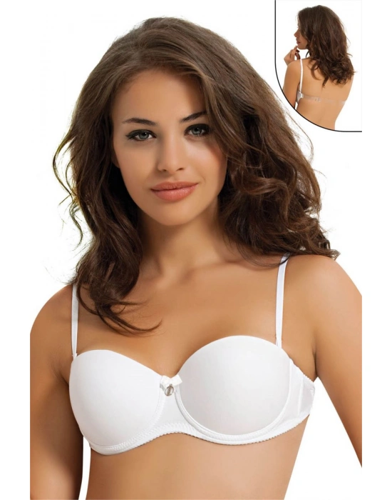 Nbb 3586 Sırtı Şeffaf Yarım Dolgulu Destekli Sütyen