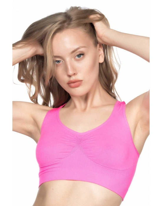 NEON FUŞYA MI Emay 4001 Soft Sporcu Büstiyer