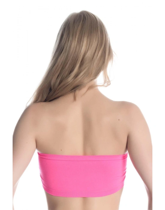 NEON FUŞYA MI Emay 4002 Soft Straplez Büstiyer