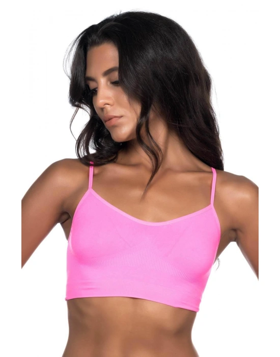 NEON FUŞYA MI Emay 4003 Soft İp Askı Büstiyer