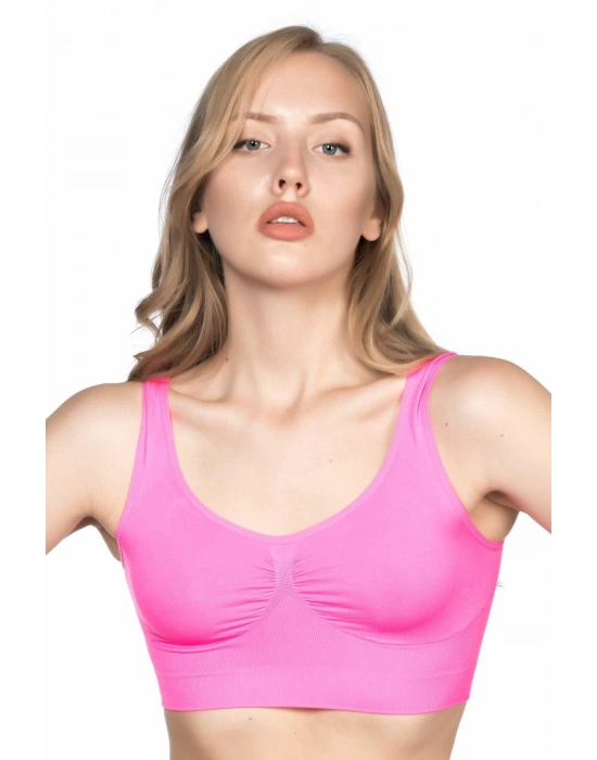 NEON FUŞYA MI Emay 4005 Soft Kalın Askı Büstiyer