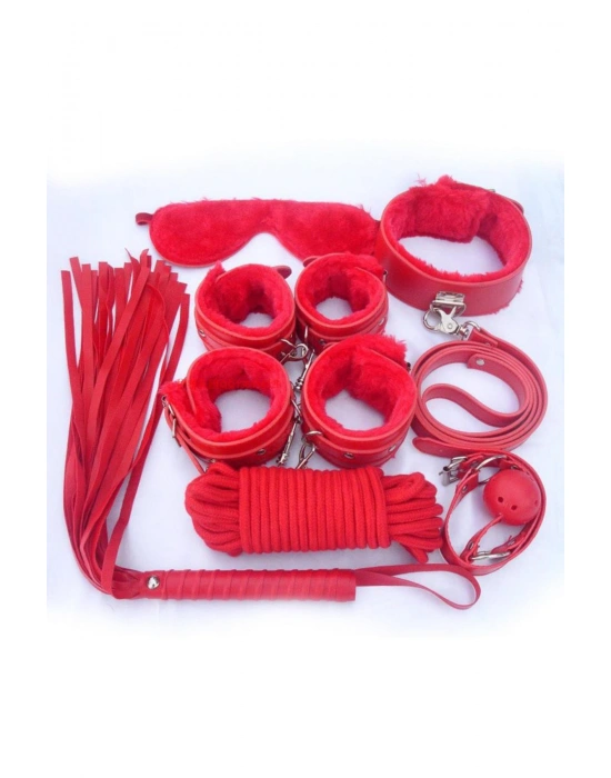 Nightlight Fantazi Kelepçe Kırbaçlı 7 Li Fantazi Fetiş Seti