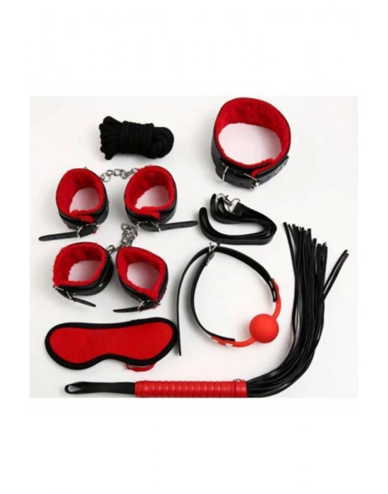 Nightlight Fantazi Kelepçe Kırbaçlı 7 Li Fantazi Fetiş Seti