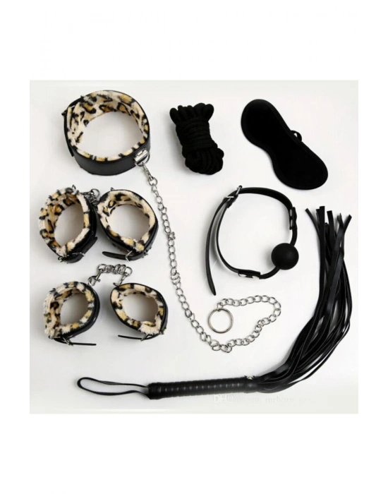 Nightlight Fantazi Kelepçe Kırbaçlı 7 Li Fantazi Fetiş Seti