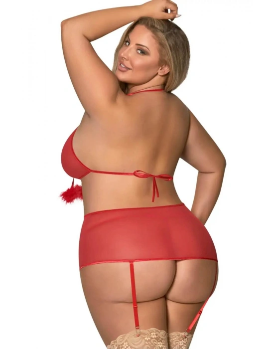 Önü Açık Zincirli Fantezi Babydoll 51202BT