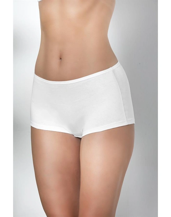 PAMUKLU BOXER KÜLOT BEYAZ (MGP2963)