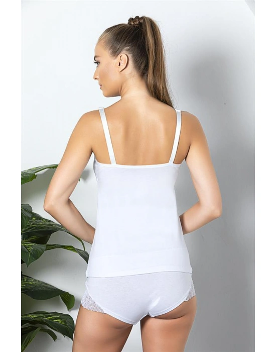 PAMUKLU EMZİRME ATLETİ BEYAZ (MGP11786)