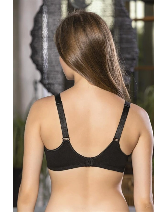 PAMUKLU EMZİRME SÜTYENİ SİYAH (MGP1080)