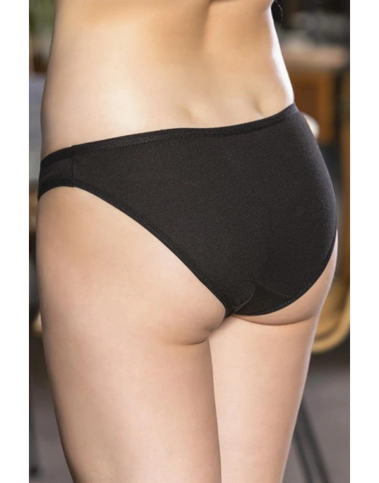 PAMUKLU SLİP KÜLOT (KARIŞIK) SİYAH-BEYAZ-TEN (MGP2964)