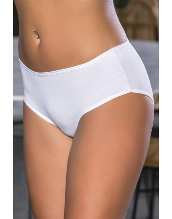 PAMUKLU YÜKSEK BEL SLİP KÜLOT (KARIŞIK) SİYAH-BEYAZ-TEN (MGP2966)