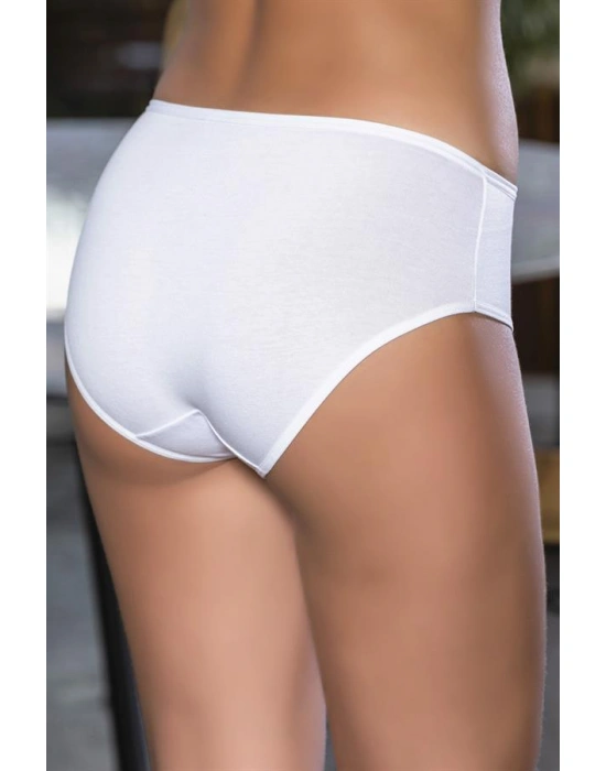 PAMUKLU YÜKSEK BEL SLİP KÜLOT (KARIŞIK) SİYAH-BEYAZ-TEN (MGP2966)