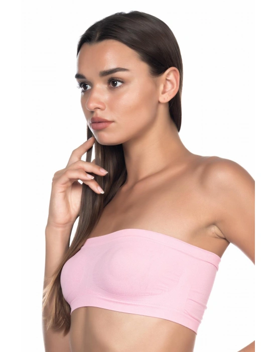 PEMBE MI Emay 4002 Soft Straplez Büstiyer