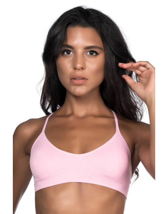 PEMBE MI Emay 4020 Pedli İnce Askılı Büstiyer