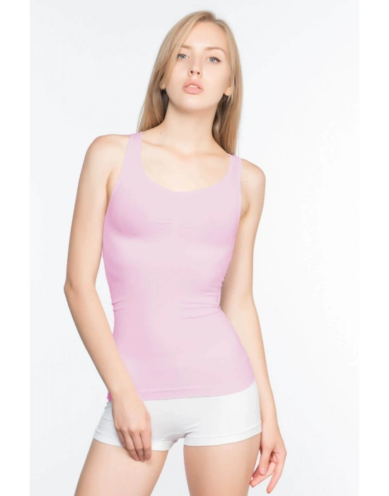 PEMBE MI Emay 5015 Kalın Askılı Atlet Korse