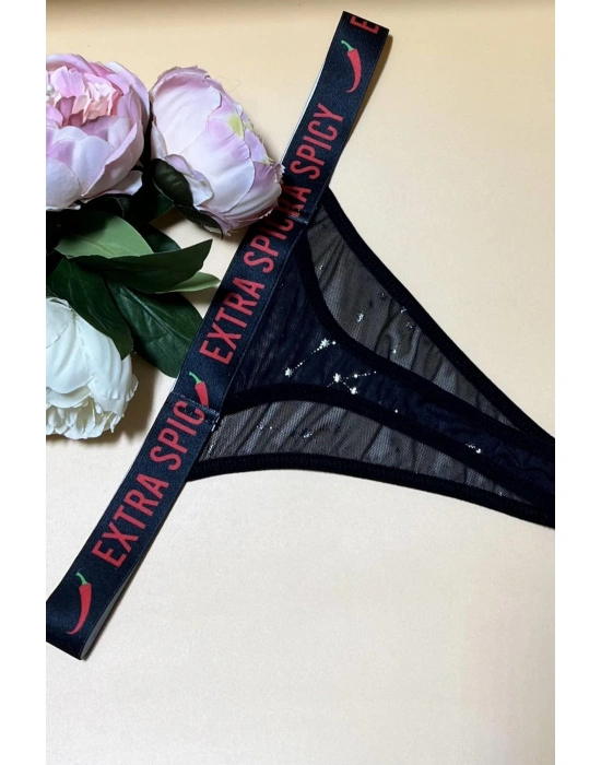 Sexi Yazılı String Külot  81901