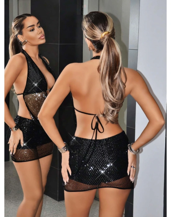 Siyah Fantezi Elbise 5120