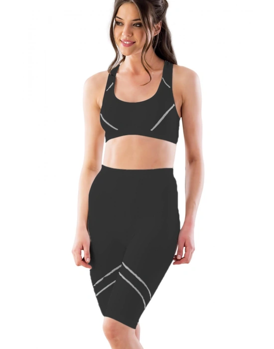 SİYAH-GRİ MI Emay 3850 Soft Büstiyer Takım