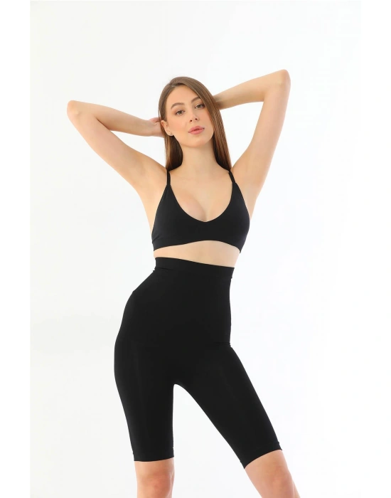 SİYAH MI 2037 Yüksek Bel Uzun Paçalı Özel Korse