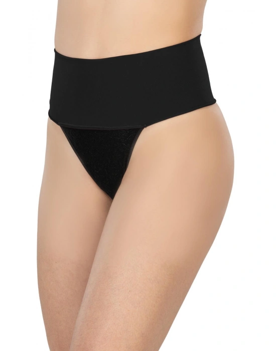 SİYAH MI 2048 Seamless Çift Renk String Korse