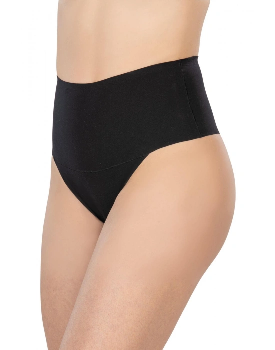 SİYAH MI 2806 Lazer Kesim Yüksek Bel İz Yapmaz String