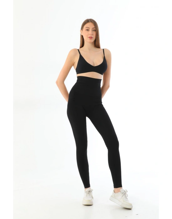 SİYAH MI 3904 Göğüs Altı Yüksek Bel Toparlayıcı Tayt