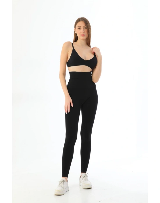 SİYAH MI 3904 Göğüs Altı Yüksek Bel Toparlayıcı Tayt